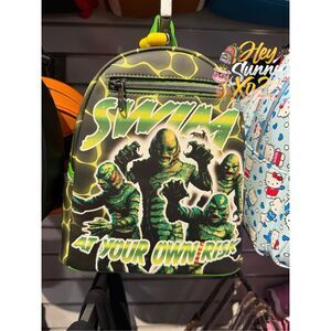 Loungefly Universal Monsters Creature From The Black Lagoon Collage Mini Backpac